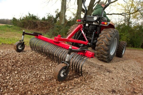 Taylor-Way Landscape Rake with Wheel Kit